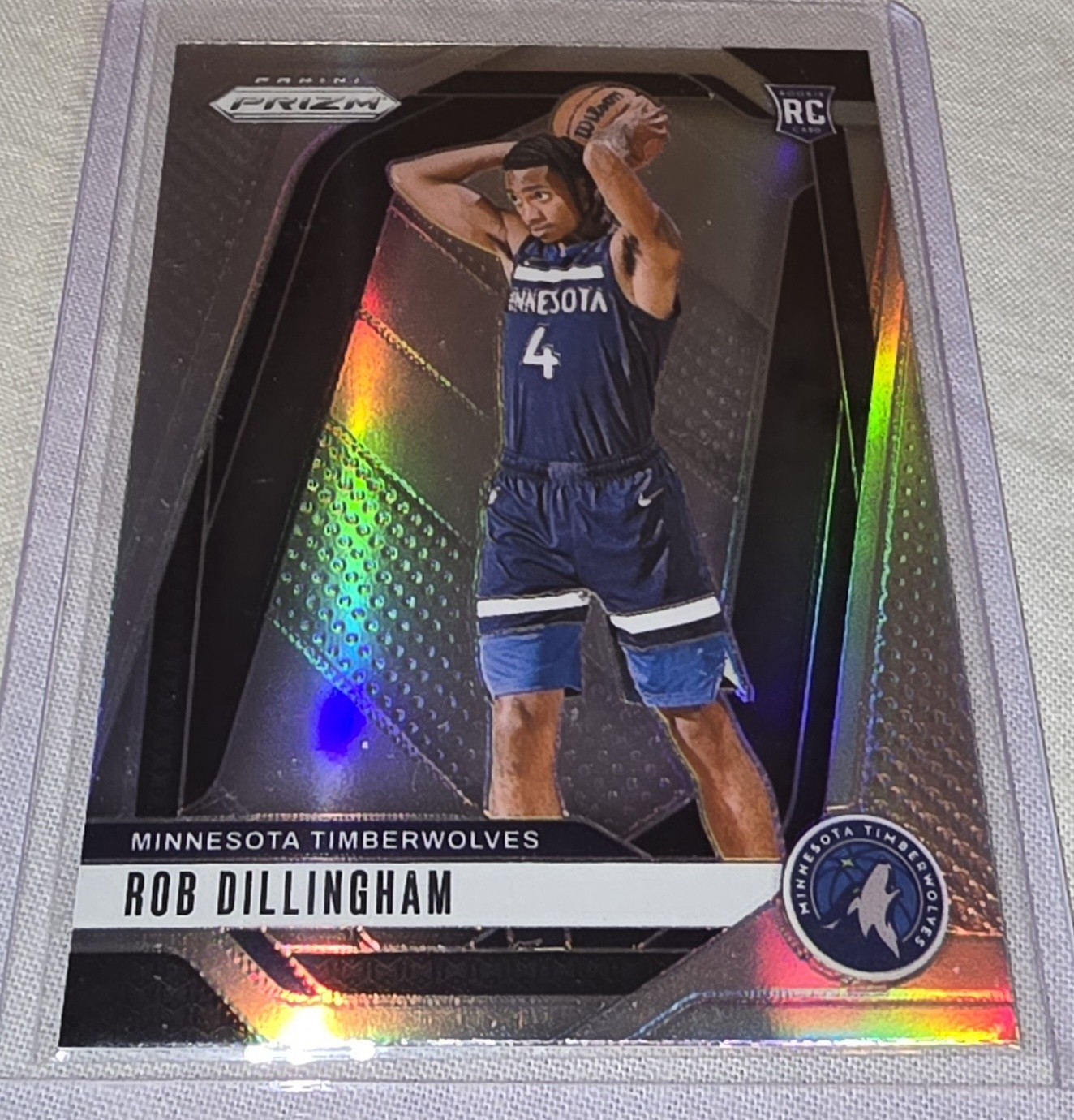 2024-25 Panini Prizm Silver Prizm ROB DILLINGHAM #250 RC Timberwolves