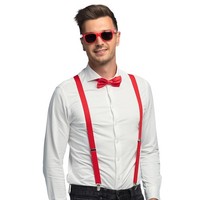 KostüMset 3-Tlg. Boland: HosenträGer, Brille, Fliege FüR Karneval, Jga
