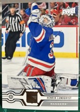 2019-2020 Upper Deck Hockey #90 Henrik Lundqvist New York Rangers Series 1