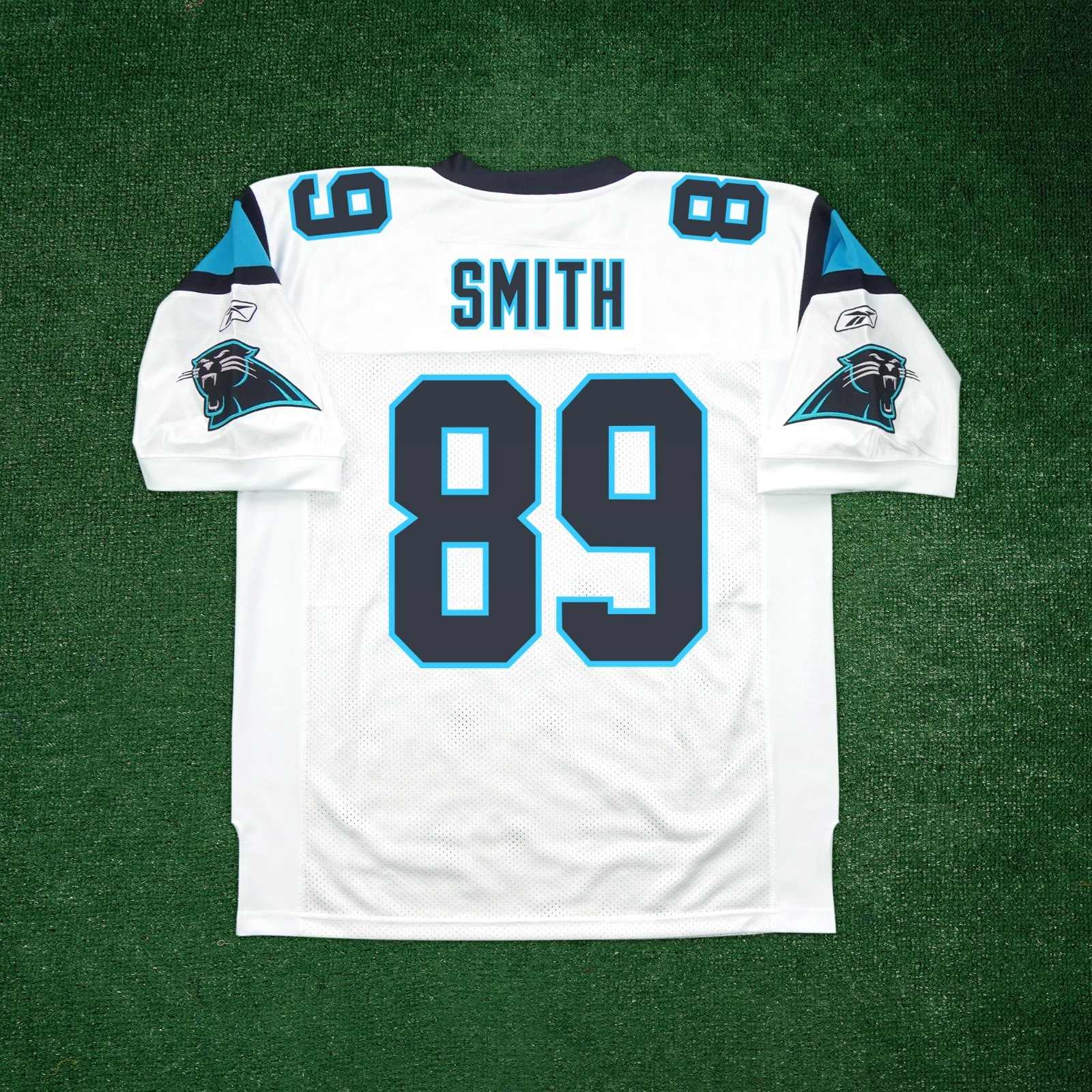 Steve Smith Sr. Reebok NFL Carolina Panthers Authentic On-Field EQT White Jersey