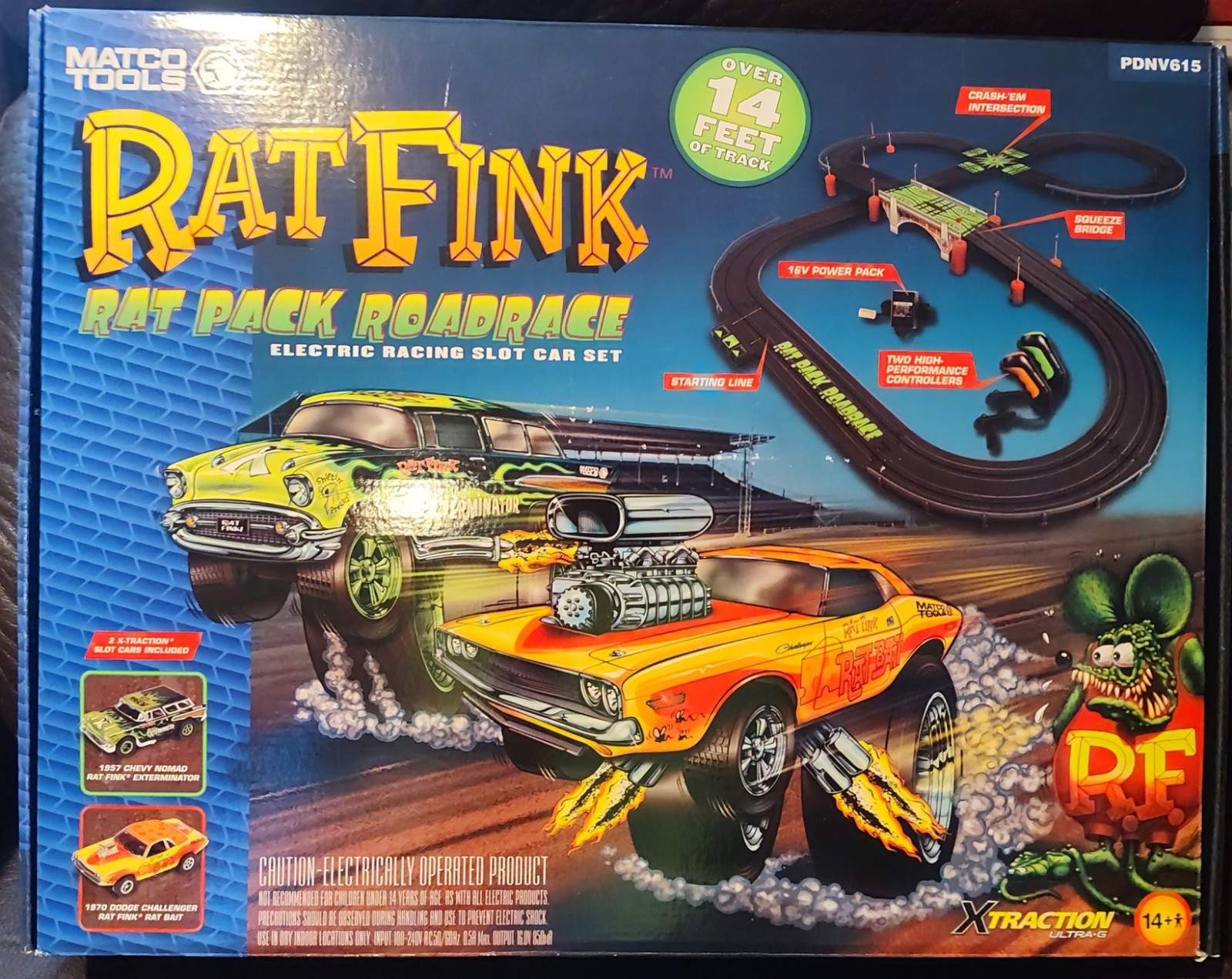 Matco Tools Exclusive Rat Fink  "Rat Race"  Slot Car Set
