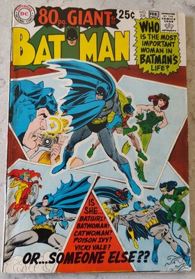 Batman #208 (1969) - 80-Page Giant Reprint of 1st Poison Ivy, Batgirl & Firefly