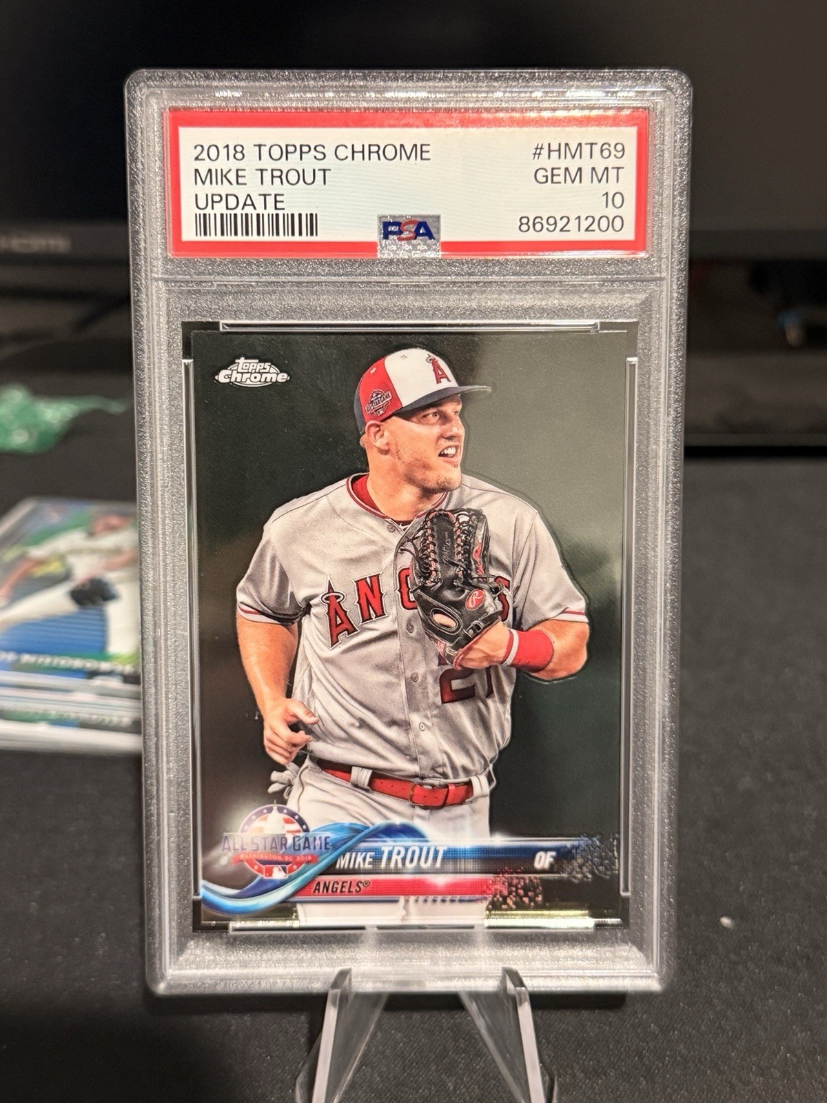 2018 Topps Chrome Update #HMT69 Mike Trout Update PSA 10 GEM MINT
