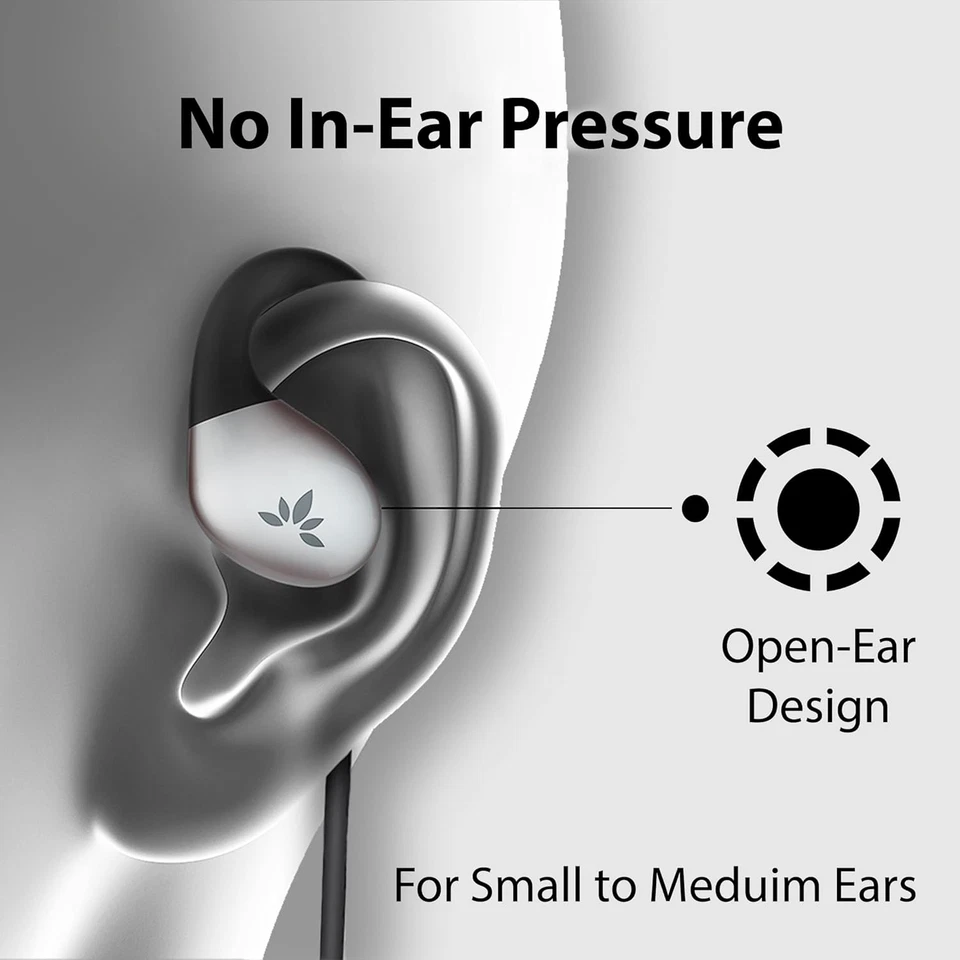 Avantree Resolve (Small-Medium) – Wired Open-Ear Earbuds W/Mic & Over-Ear Hook, - Image 3 of 4