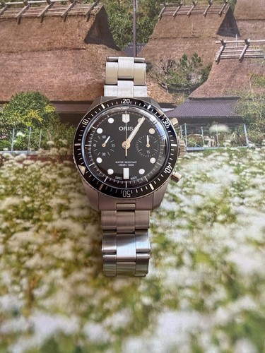 Oris Divers Sixty‑Five Chronograph - 40 MM, Box, Papers, and Bracelet
