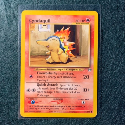 Cyndaquil - 57/111 - Common - Neo Genesis - Pokemon Card - LP