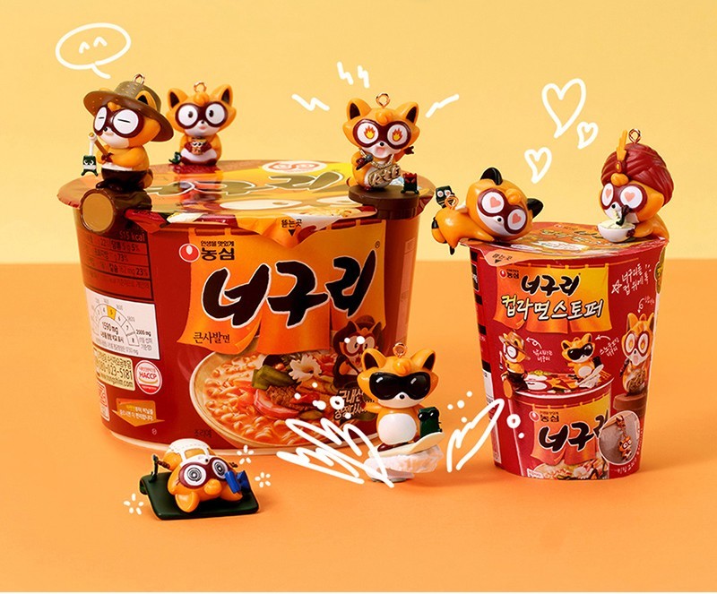 Neoguri Cup Ramen Stopper Figure 9 Types(Random) (Korea Limited