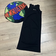 Champion Black Maxi Dress – Women’s XS – Sleeveless Logo Dress