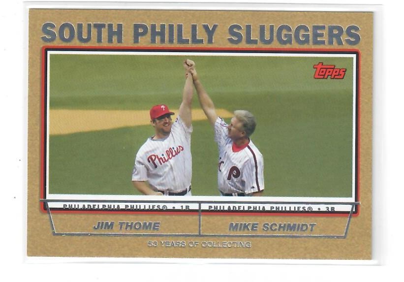 Jim Thome, Mike Schmidt  #178/2004   2004 Topps ~Gold   Phillies