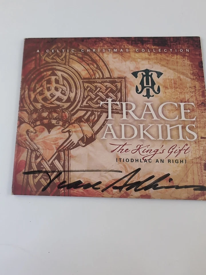 Rare Celtic Christmas CD: Autographed Signed Trace Adkins CD: The Kings Gift Foto 3 de 4