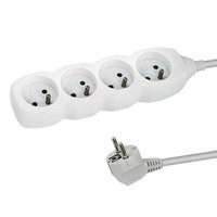 Esperanza Steckdosenleiste 4-Fach 1.5M Weiss Mehrfachstecker Kinderschutz 3680W