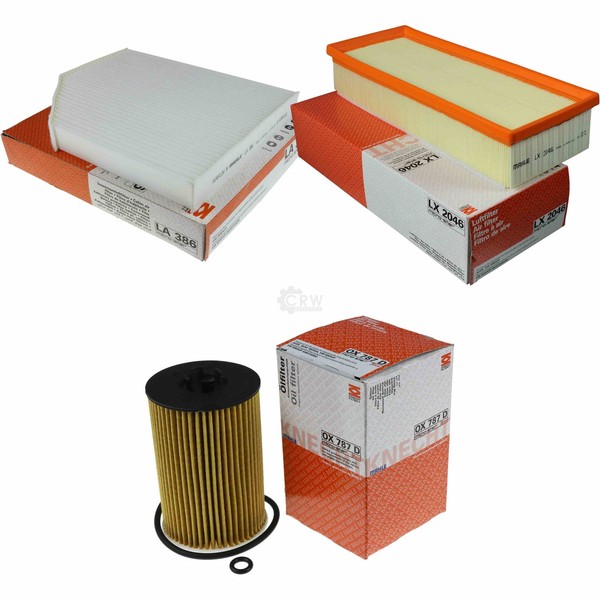 Mahle / Knecht Innenraumfilter LA 386 Luftfilter LX 2046 ÖLfilter OX 787D-image