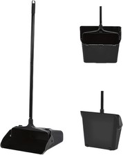 Dust Pan Long Handle Wheels Heavy Duty Large Capacity Indoor Outdoor