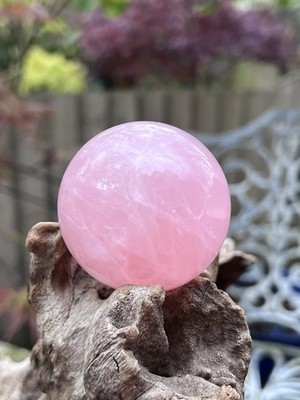 Rosenquarz Kugel Kugel Deep Pink Brazilian AAA+ 219g 60mm 115