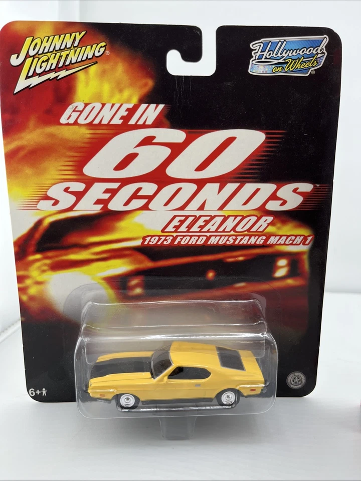 Johnny Lightning Gone In 60 Seconds Eleanor 1973 Ford Mustang con cinta VHS Foto 3 de 4