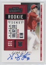 2020 Panini Contenders Rookie Ticket Kwang-Hyun Kim #121 Auto 13l2