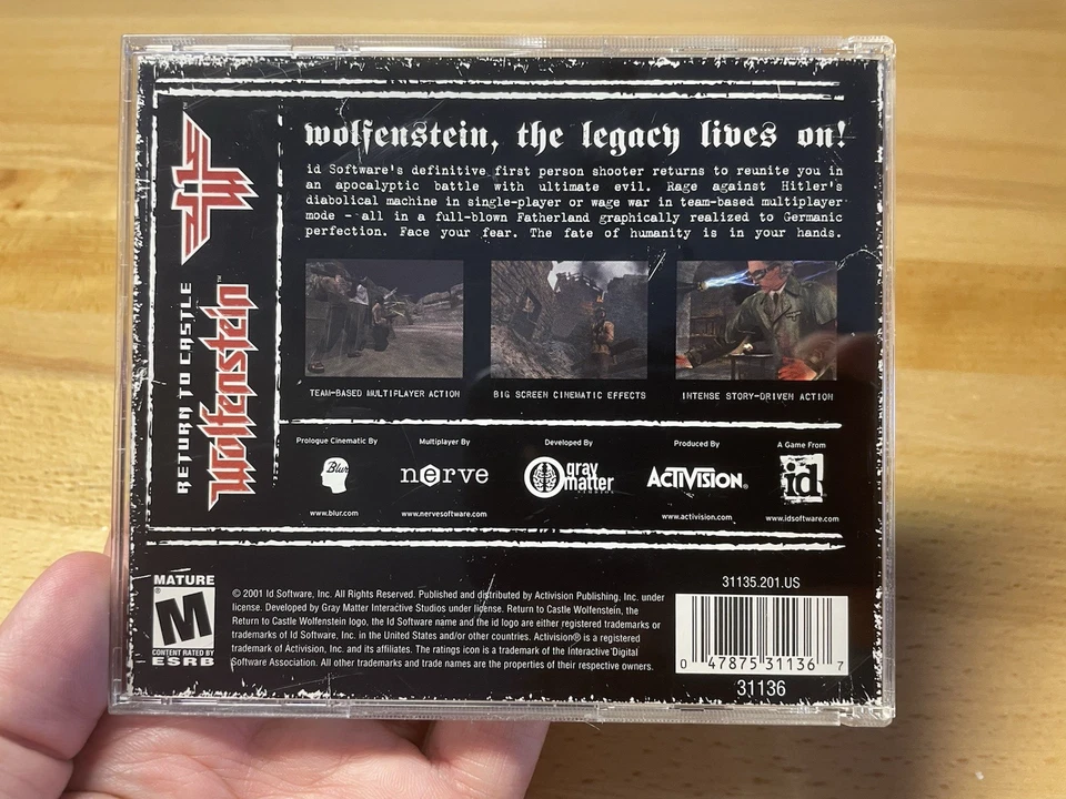 Wolfenstein Return To Castle CD PC Game 2001 - Image 2 of 4