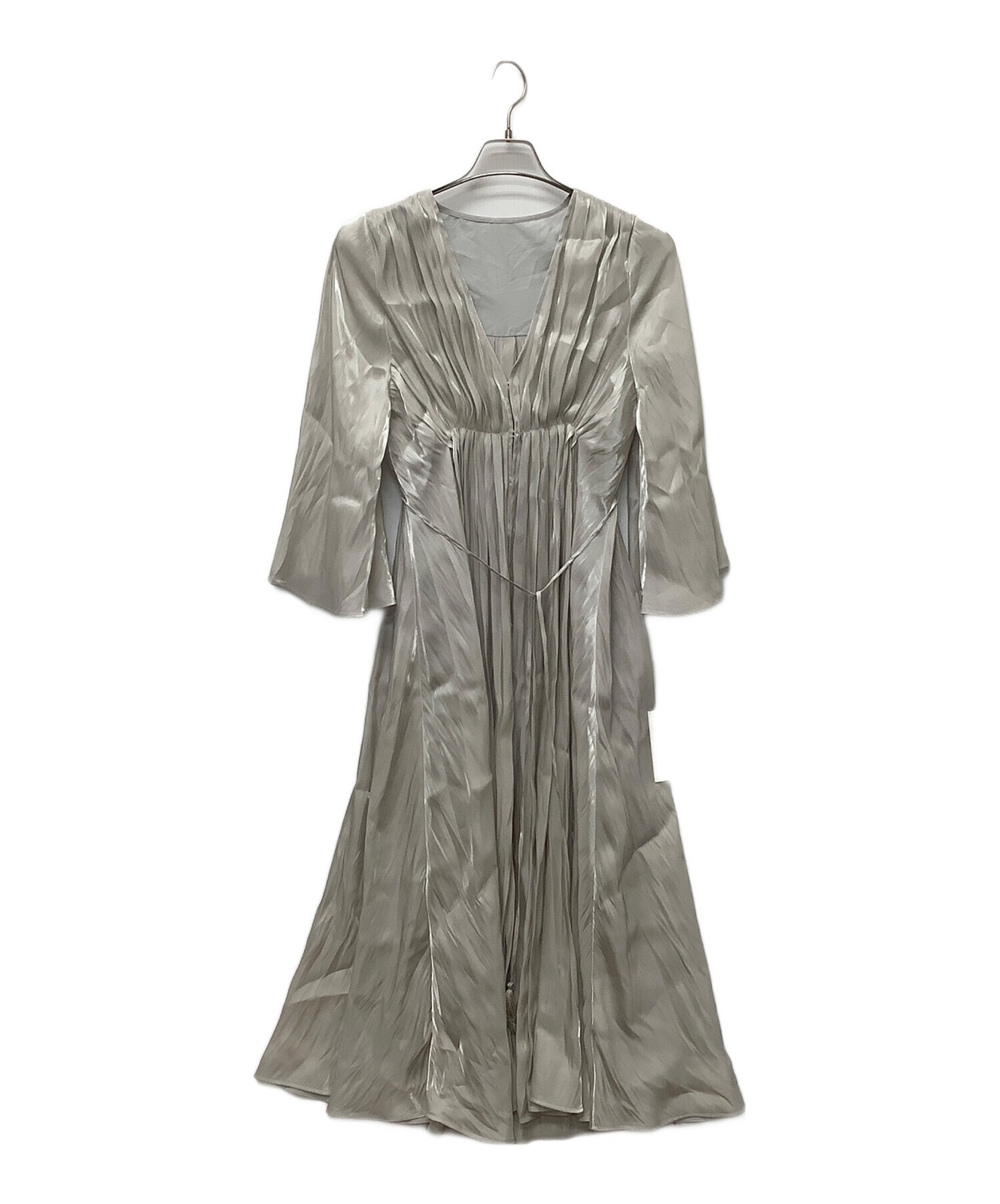 Ameri/ (Ameri) One-piece dress/ silver/ size: M/ … - image 1