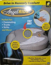 NEW ANGEL RIDE Premium Auto Cushion W/ Memory Foam AS-SEEN-ON-TV Advanced Lumbar