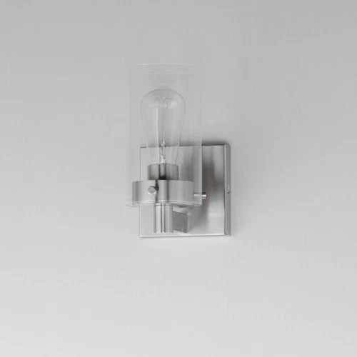 Maxim 12401CL Pinn 8" Tall Bathroom Sconce - Picture 2 of 8