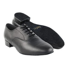 Very Fine Mens Wide Adrian Leather Ballroom Salsa 9.5 Wide, Black