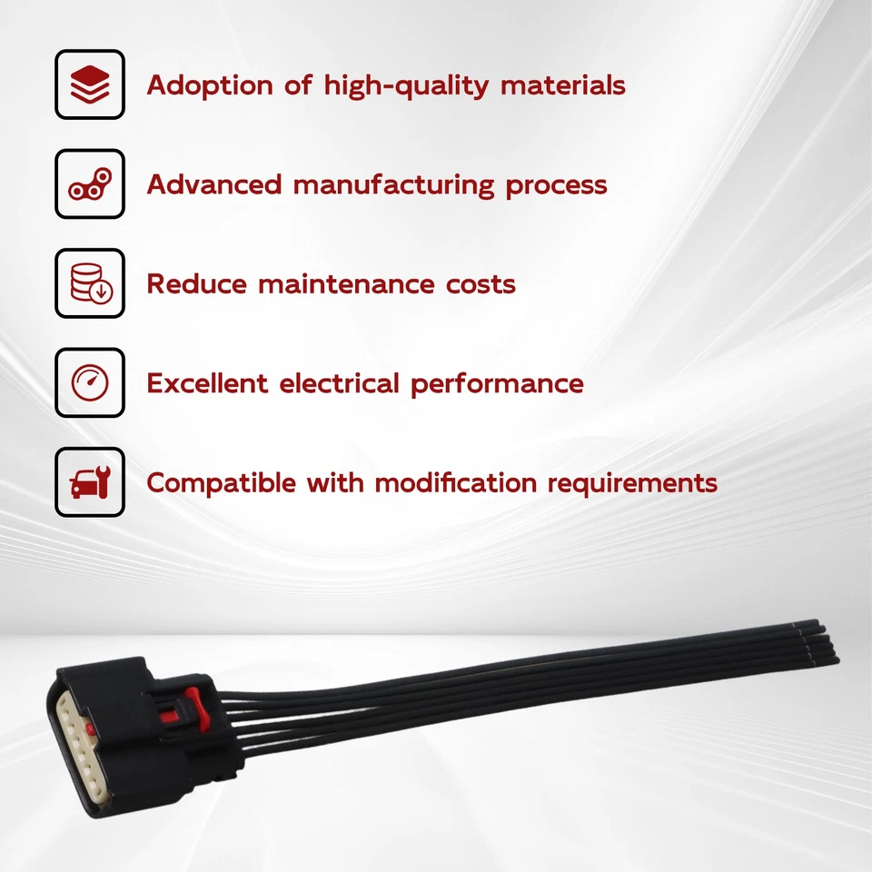 New LED Foglight 6-Wire Connector Pigtail for Ford Mustang GT500 GT 2018 2019 Foto 2 de 4