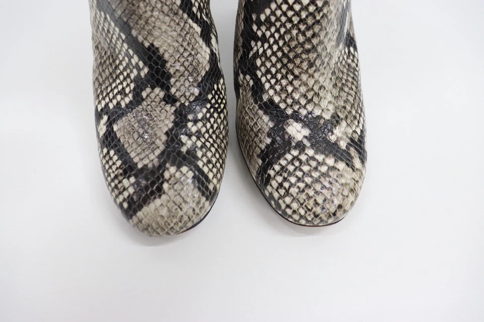 Botín de cuero con estampado de serpiente Tory Burch para mujer talla 8 tacón bloque 3,5" Foto 3 de 4