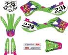 Sticker Kit Kawasaki KX 250 1999 2000 2001 2002 Junction Style graphics decals