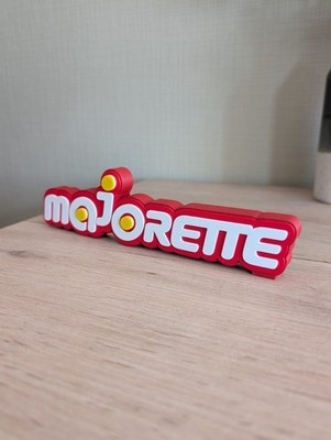 Majorette Logo Schild Deko Modellauto Vintage 3D / Fan Art
