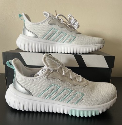adidas Kaptir Flow 2.0 Sneakers Semi Flash Aqua/White JR8502 Women s Size 8 BNIB