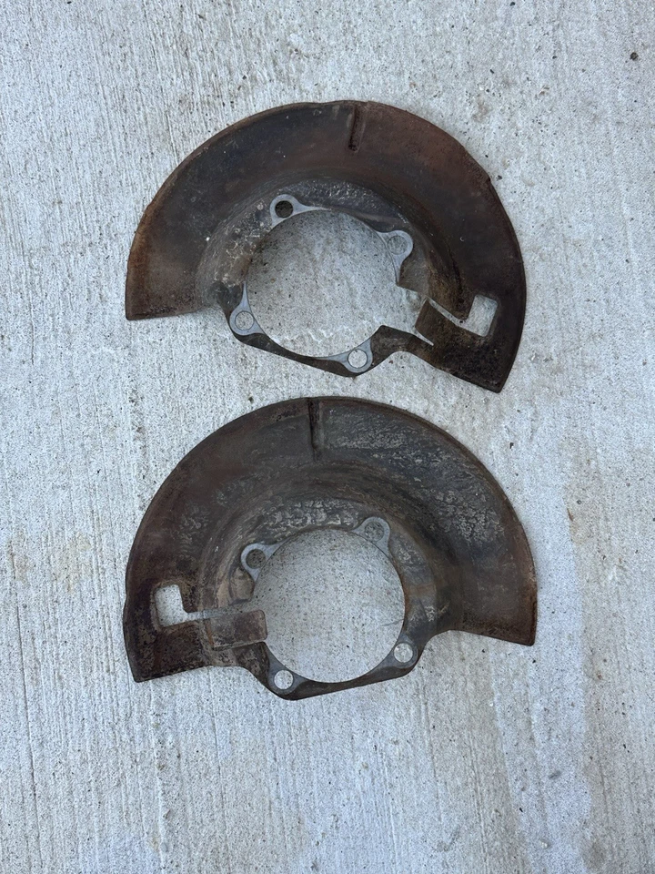 2000-2002 Dodge Ram 2500 3500 Dana 60 Front Dust Brake Shield LH And RH OEM - Image 4 of 4