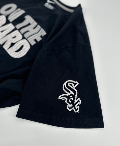 Nike Chicago White Sox T-Shirt Mens XXL Black On The Board Center Logo Tee Y2K