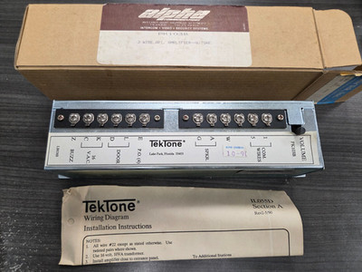 Vintage Lee Dan, Alpha Tektone Intercom Amplifier PK103B New