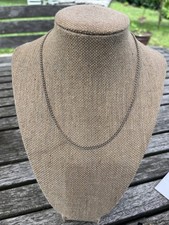 Vintage 925 Italy Silver  Chocker Layering Chain Necklace 15?