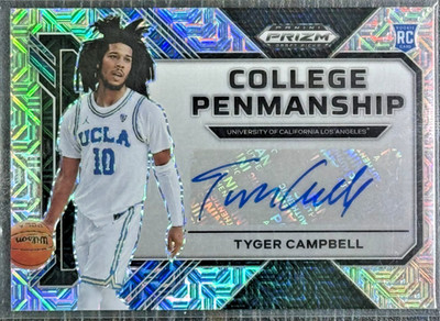 2022 Panini Prizm DP Tyger Campbell College Penmanship Silver Mojo Prizm /25