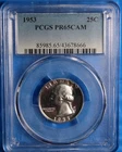 1953 Washington Quarter PCGS PR65CAM