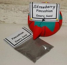PINCUSHION EMERY GRAIN SAND (3.5 Oz) Sharpens Needles!