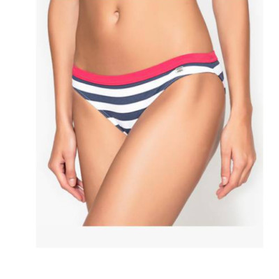 B&M Activewear Bikinihose marineblau gestreift Größe 8 maritim Slip UVP 20 £