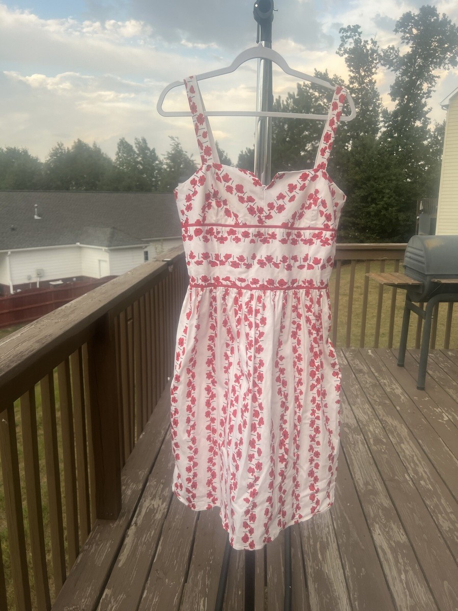 【pink hawaii】 Red and white floral sleeveless dress size 18 r&k originals | eBay