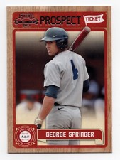2011 Playoff Prospect Ticket George Springer  Card #19 - Houston Astros