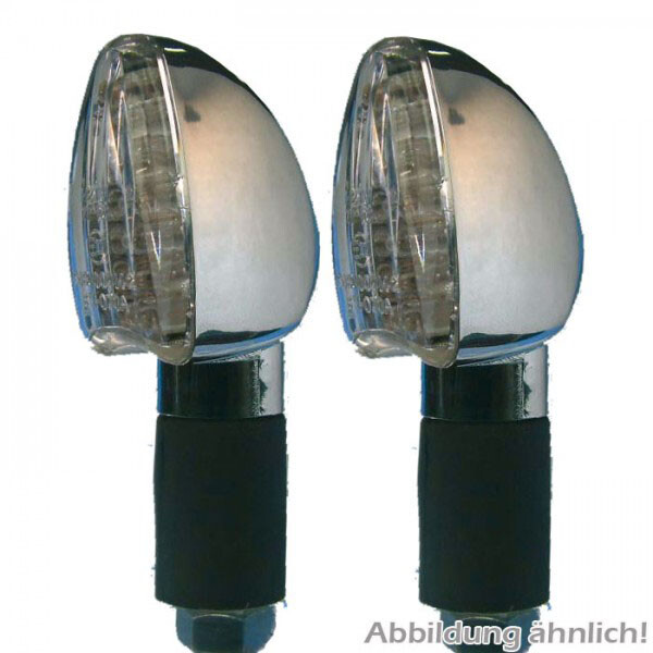 Led Blinker Arrow Titan Lang E GeprüFt * Klares Glas M10 Gummiarm 284646-image