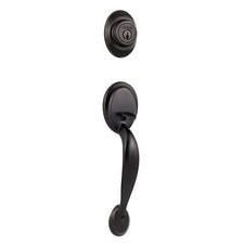 KWIKSET Dakota Exterior Only Single Cylinder Handleset Smartkey, Venetian Bronze