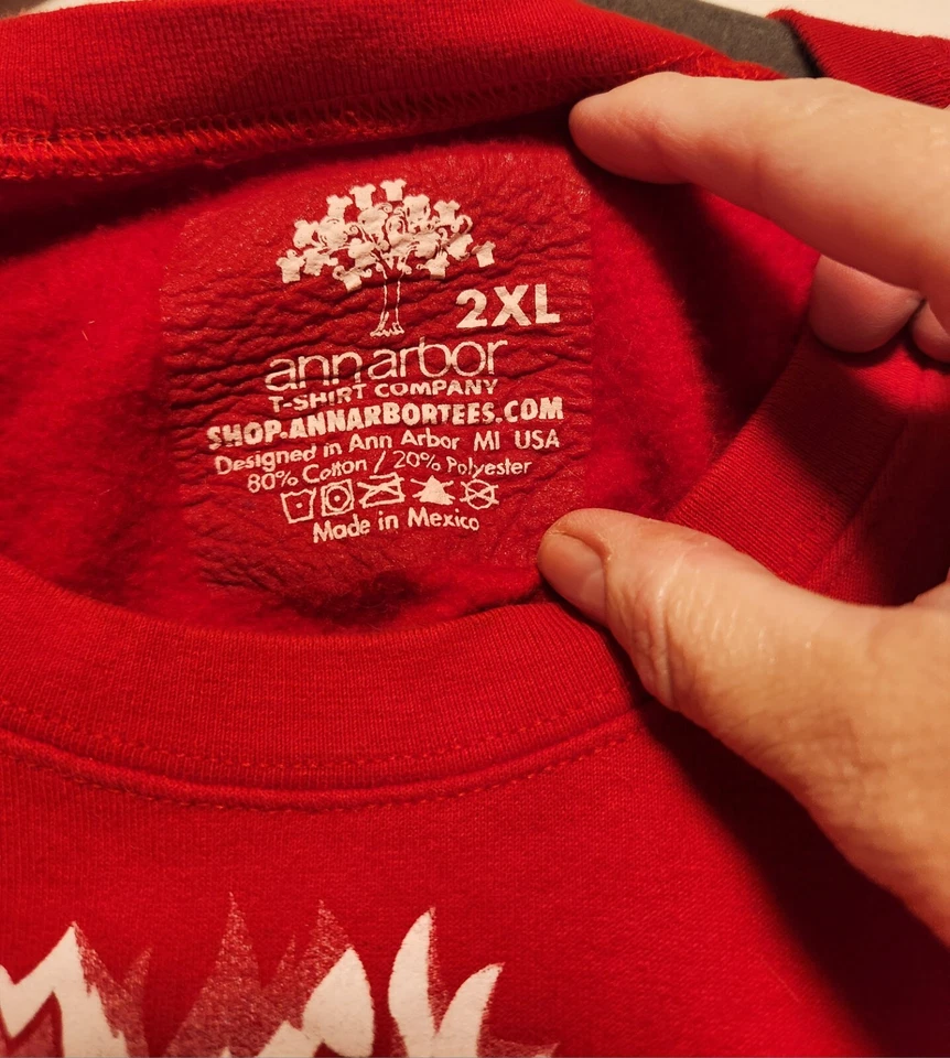 Sudadera Ann Arbor Novedad Fat Santa Navidad Para Hombre Roja 2xl Foto 3 de 4