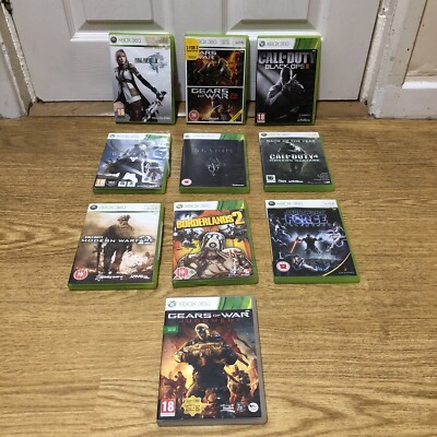 10 x Xbox 360 Spiele Bundle - Call Of Duty Black Ops 2 & mehr *NICHT GETESTET*