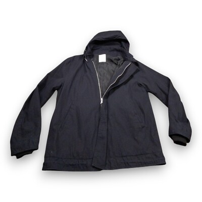 Sandro Paris Women's Medium Casual Hooded Jacket Dark Navy