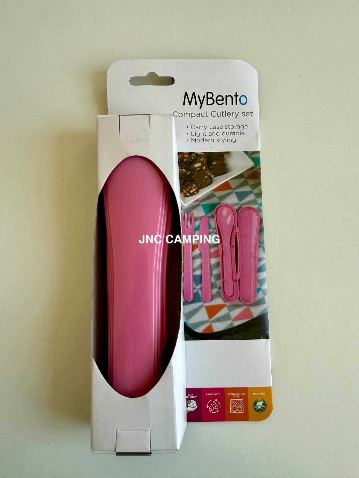 MyBento Reusable Travel Cutlery Set Case inc Fork Knife Spoon BBQ Picnic Camping