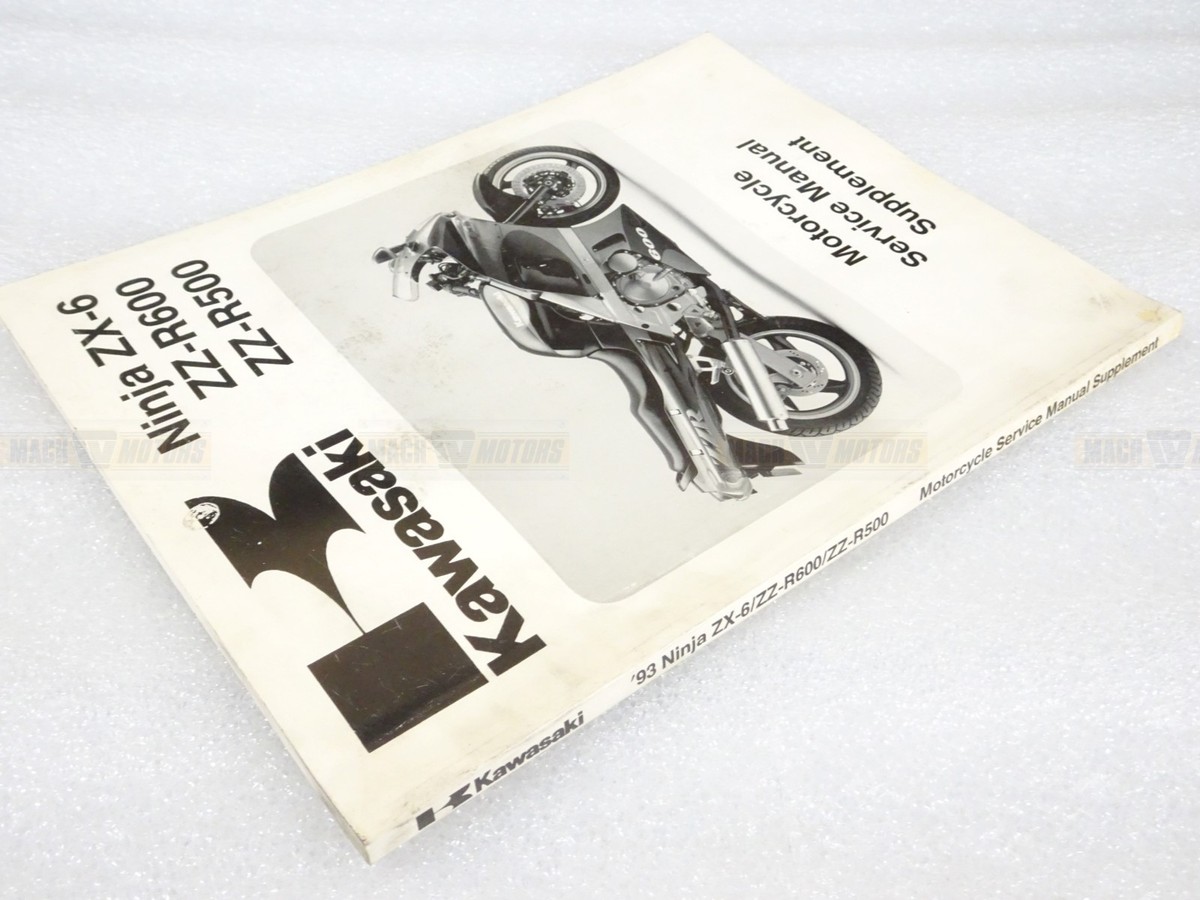 アクセサリー  Motorcycle Repair Manual Kawasaki 99924-1161-51 Motorcycle Service Manual Supplement ZX