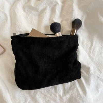 Corduroy Makeup Storage Bag Large Capacity Clutch Phone Purse - image 1 of 4