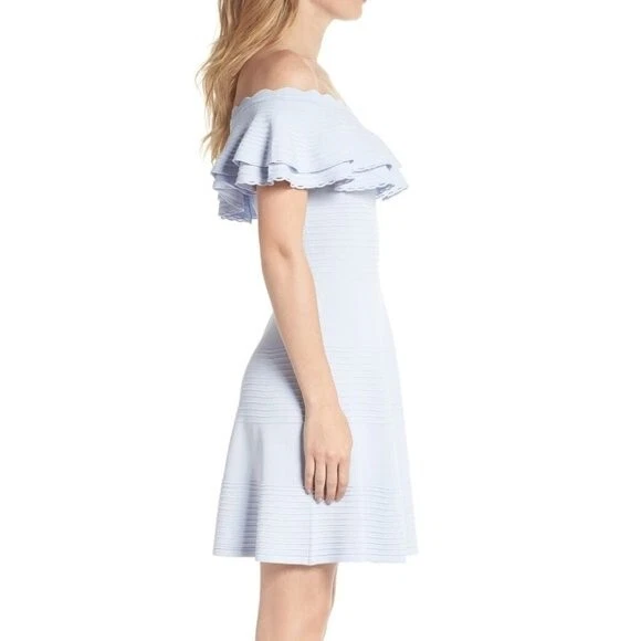 Eliza j off the shoulder fit & flare dress cheap