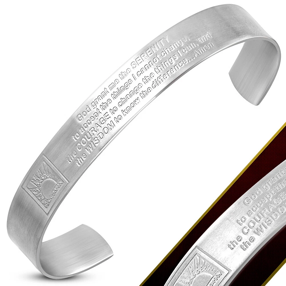 Serenity prayer cuff bracelet deals